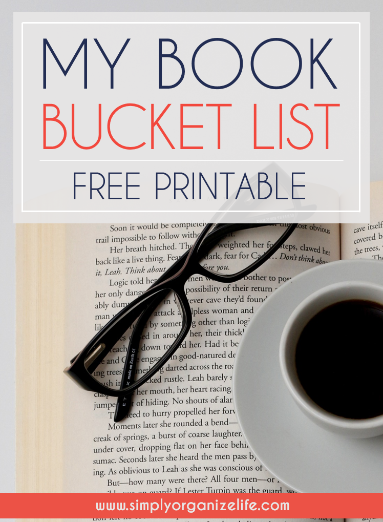 FREE PRINTABLE BOOK BUCKET LIST TEMPLATE Simply Organize Life